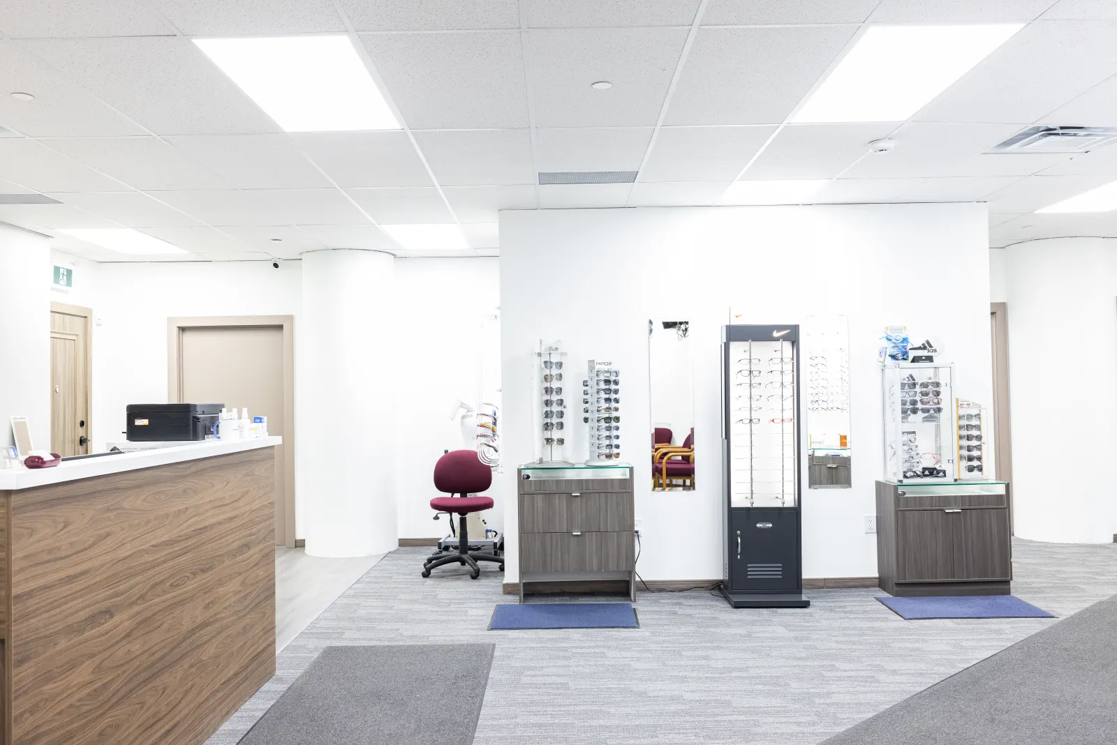 Comfortable patient area at Optima Eye Care